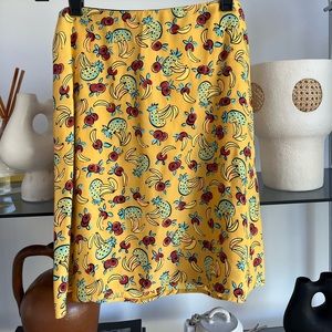 HVN Silk Mini Skirt (2) Like New!